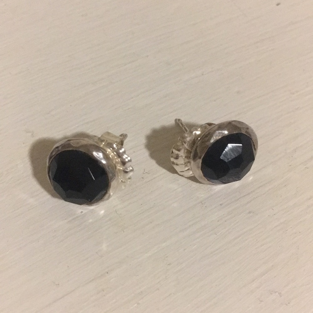 Black Onyx earring studs